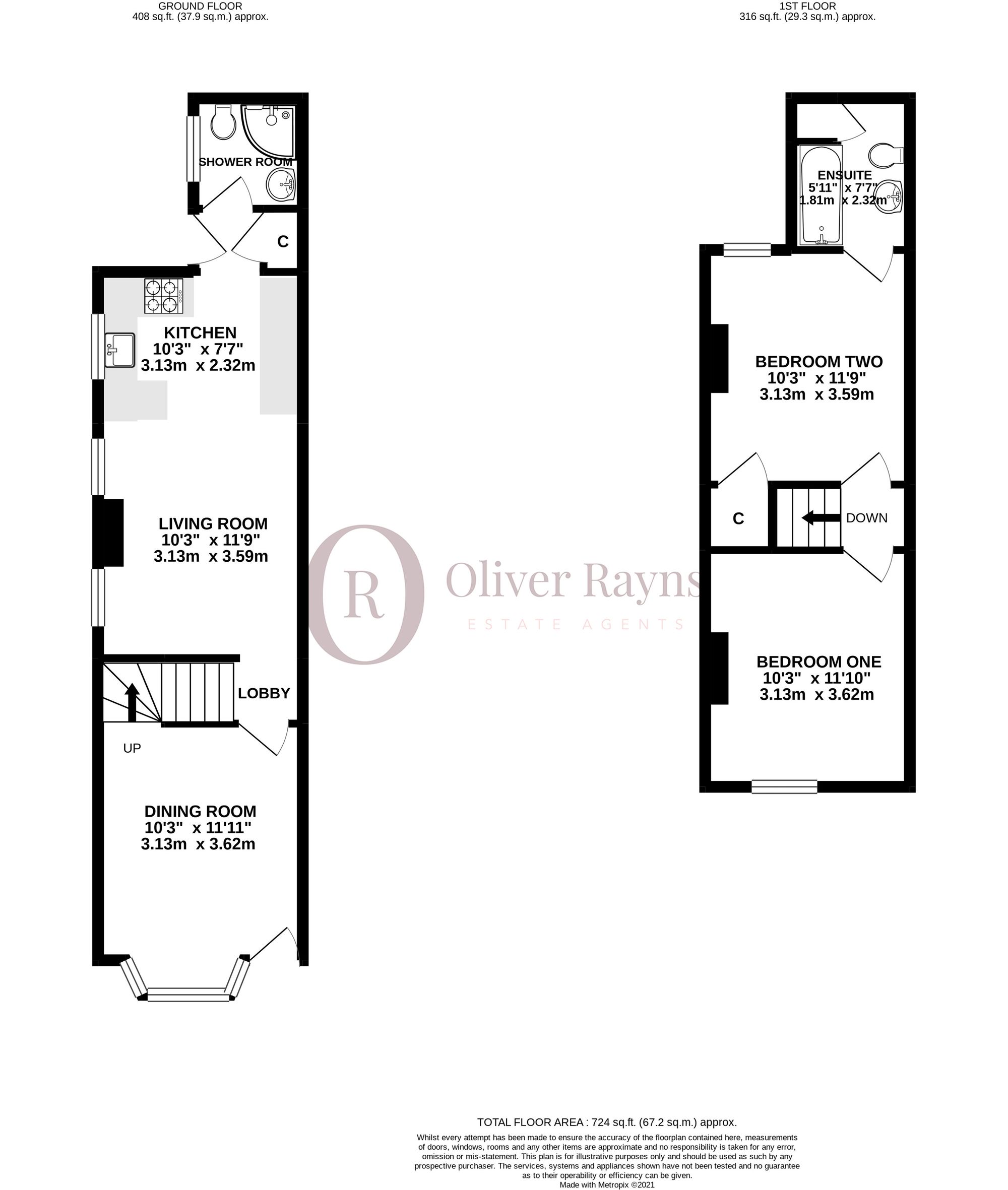 2 Sidney Road, Leicester floorplan