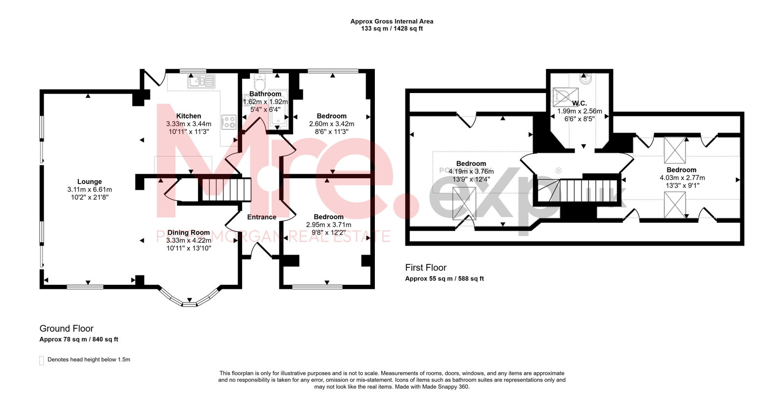 83, Fairfield Road, Bridgend floorplan