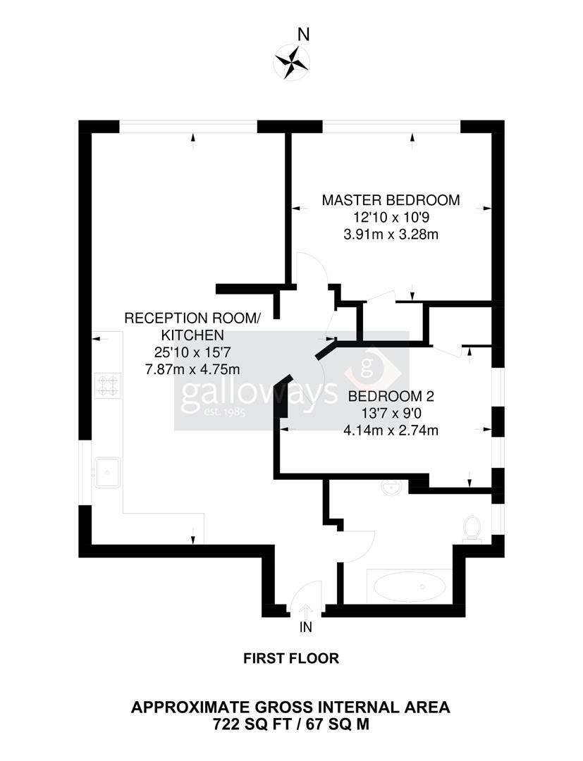 12, Tina Court, London floorplan