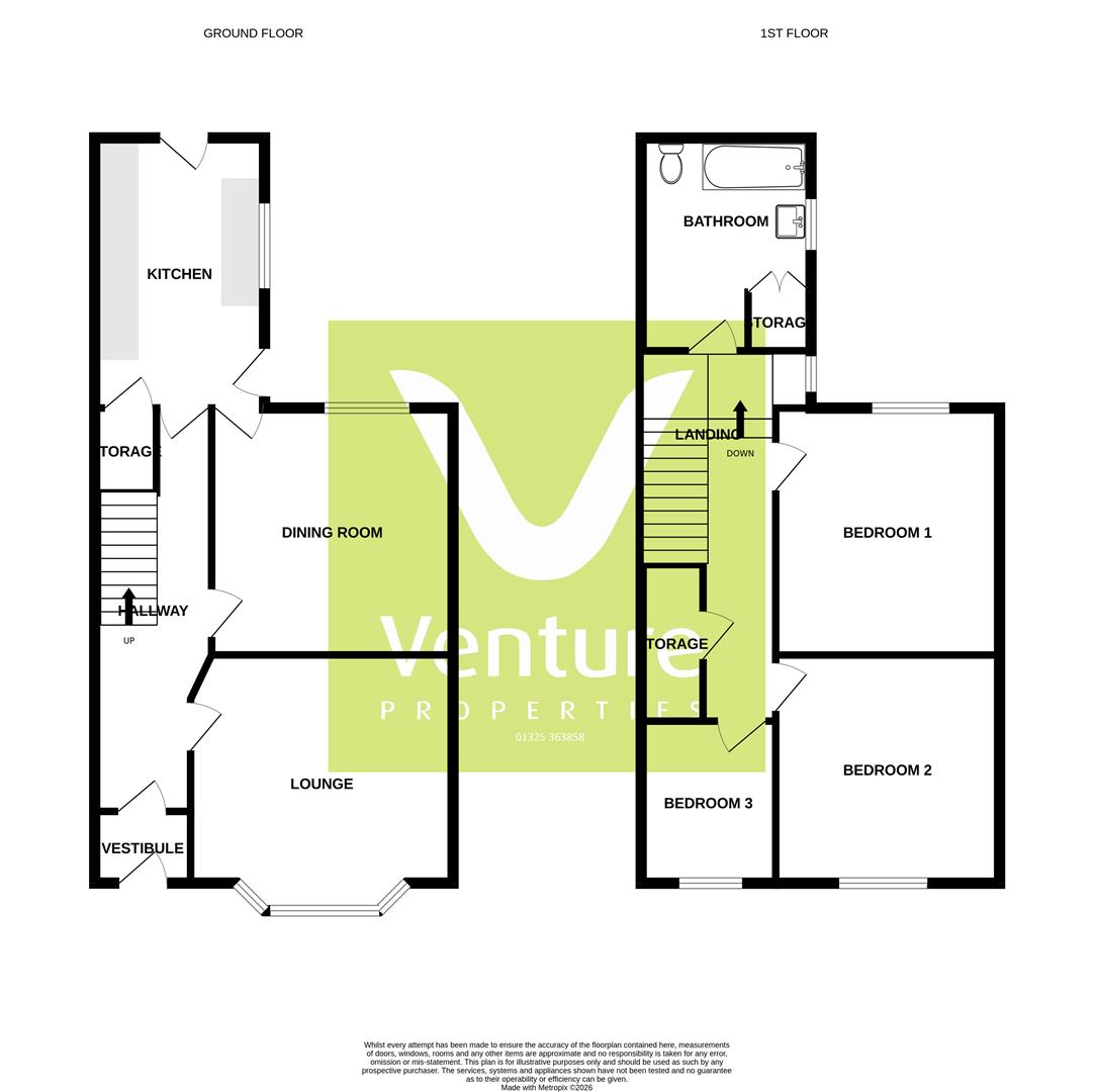 12, Maude Street, Darlington floorplan