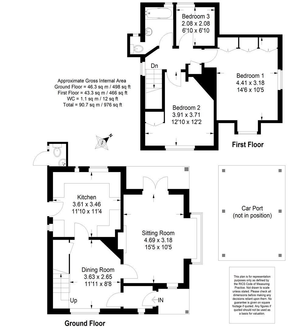 Jasmine Cottage, 10, Quarry Hill, Godalming floorplan