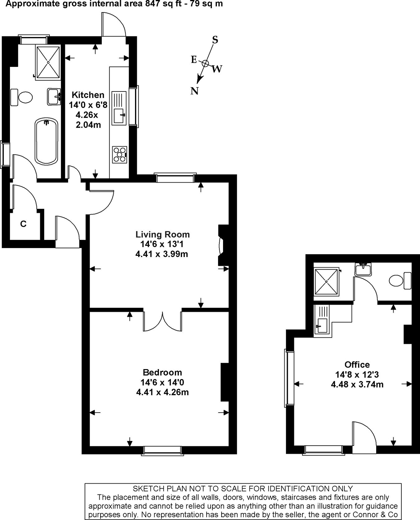 Flat 2, 57, Portland Street, Cheltenham floorplan