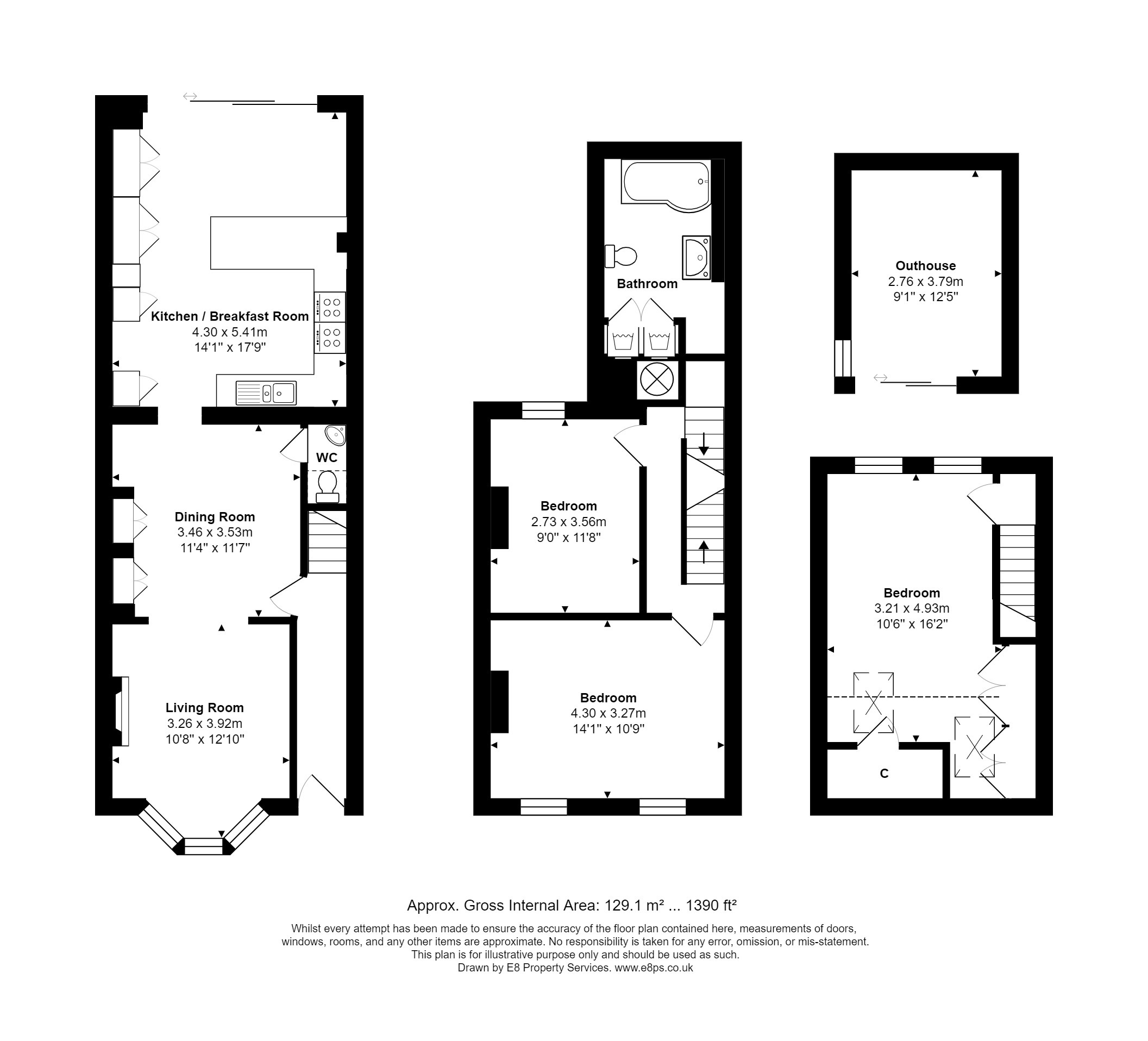 121, Marlborough Road, Oxford floorplan