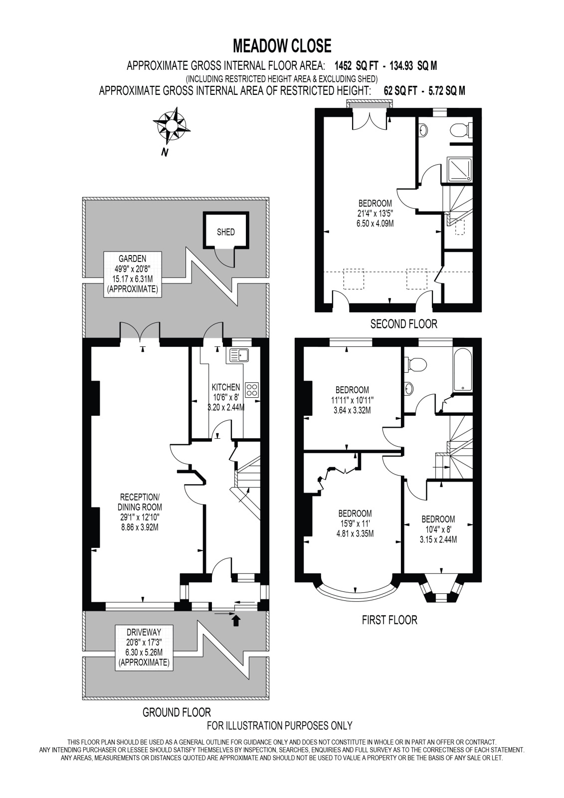 18, Meadow Close, Raynes Park floorplan