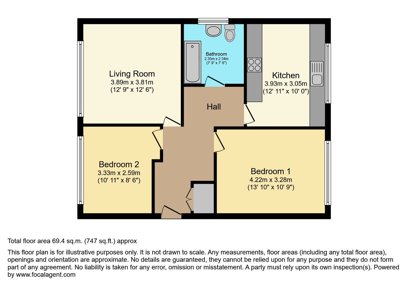 7 Hale Green Court, Hillside Road, Altrincham floorplan