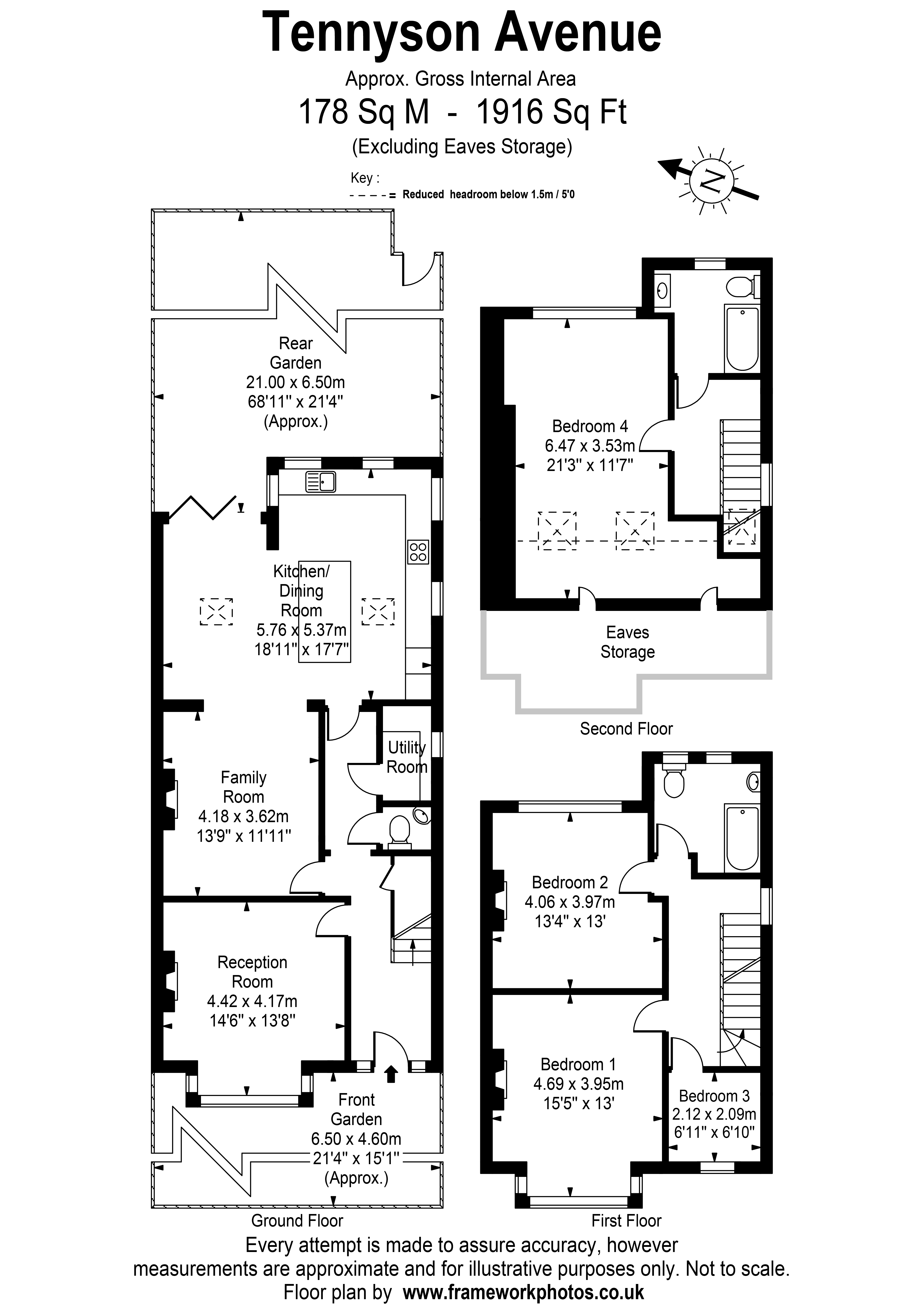 33, Tennyson Avenue, Twickenham floorplan