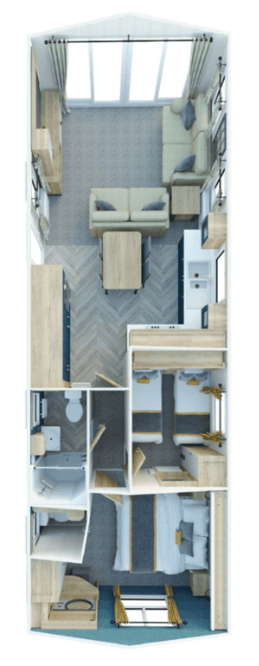 The Oaks Holiday Park 2025 (Willerby Gainsborough), The Oaks Holiday Park, Chapel Road, Ipswich floorplan