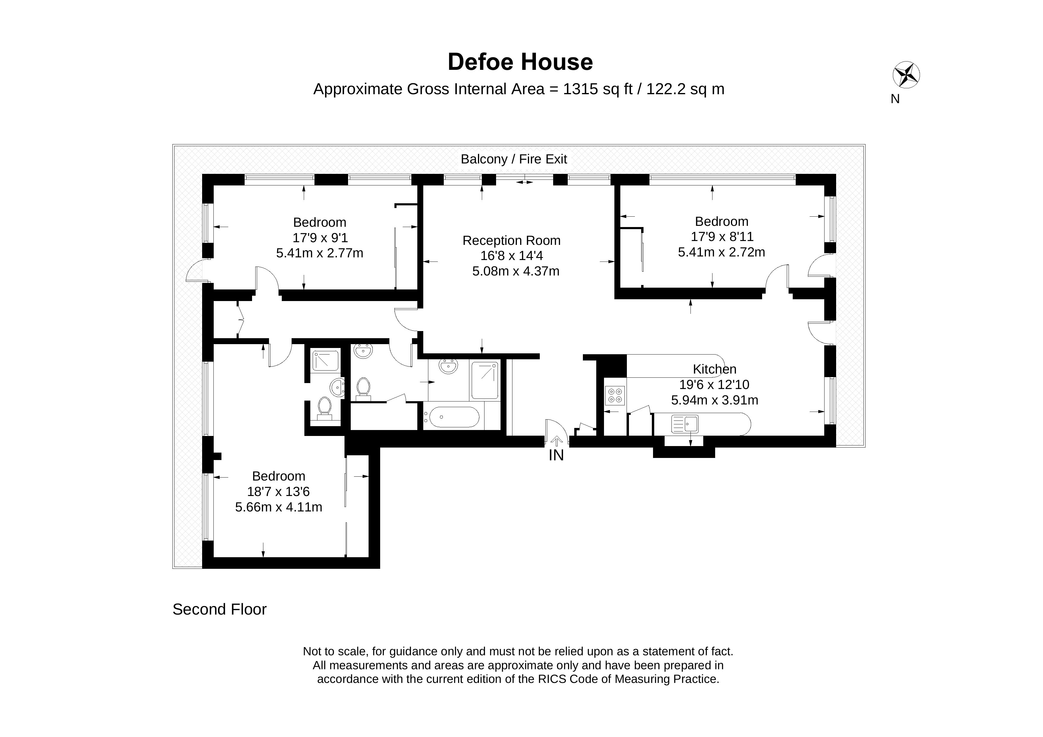 3 Bedrooms Flat for sale in Defoe House, Barbican, London EC2Y
