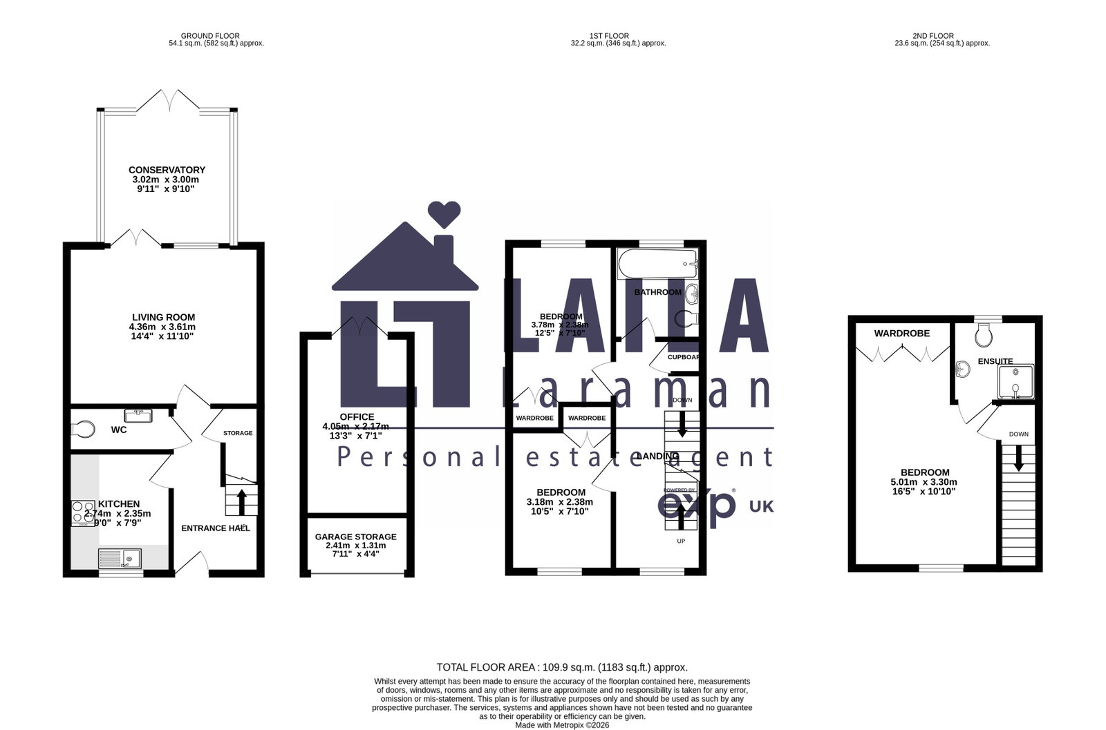 21, Stockbridge Close, Shefford floorplan