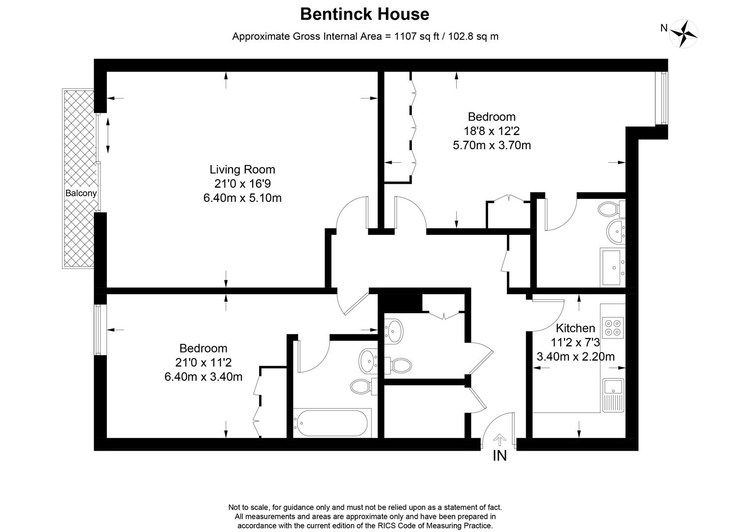 2 Bedrooms Flat to rent in Bentinck House, 34 Monck Street, Westminster, London SW1P