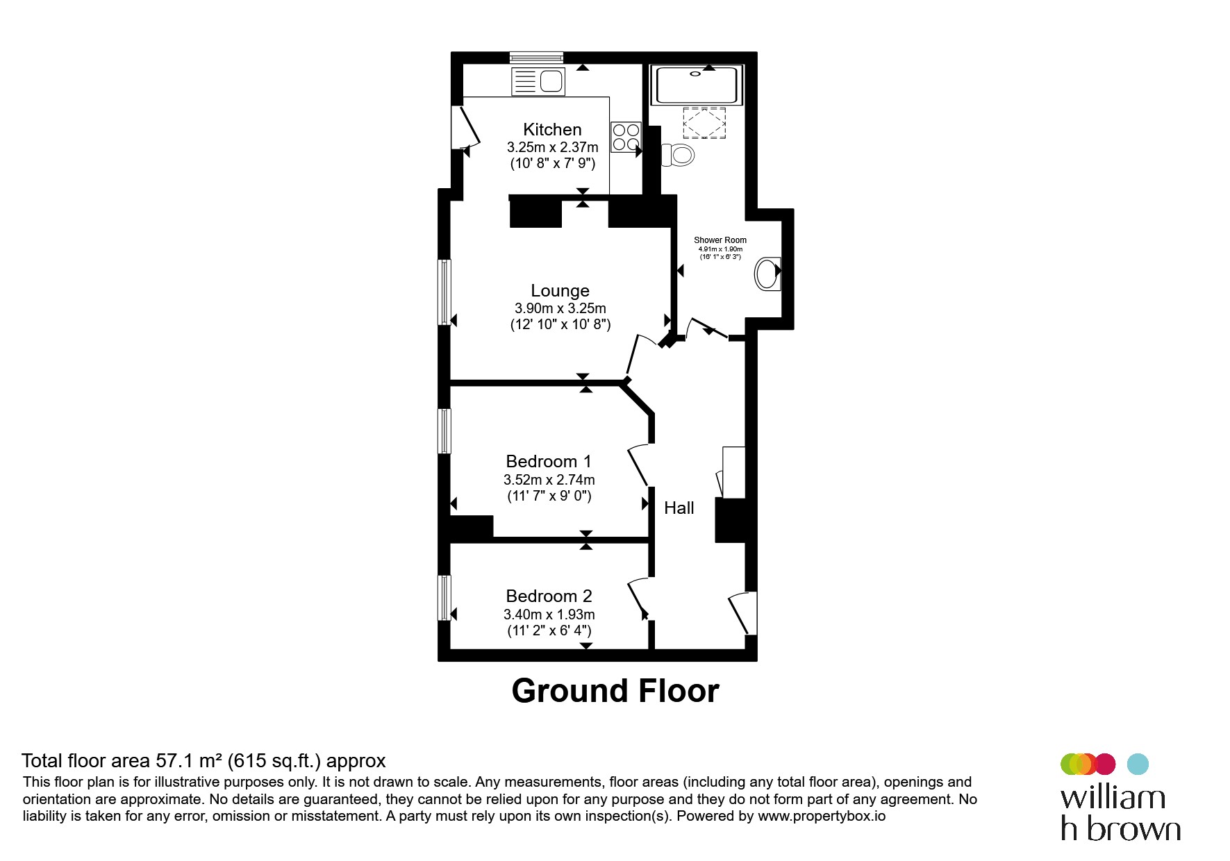 Apartment 3, Kippax House, 2, Ash Court, LEEDS floorplan