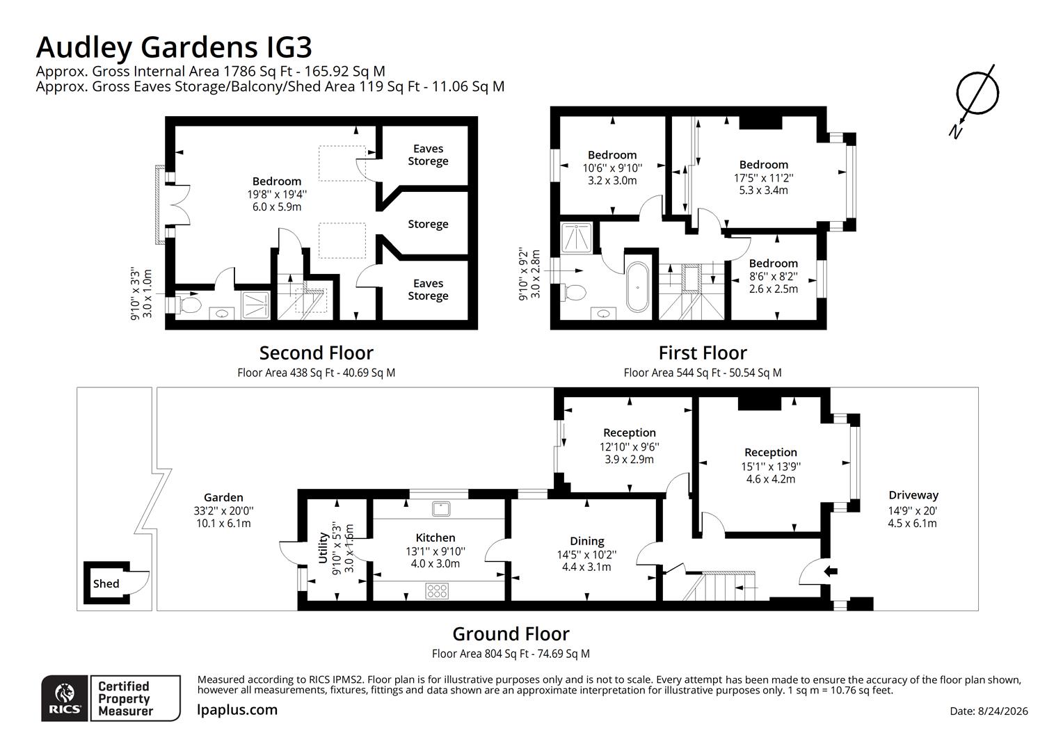 40, Audley Gardens, Ilford floorplan