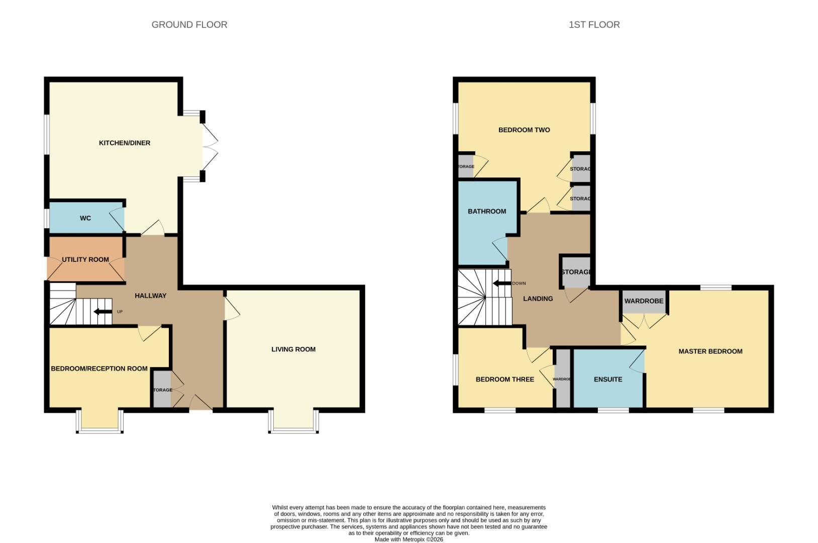 1a, Vicarage Close, Crook floorplan