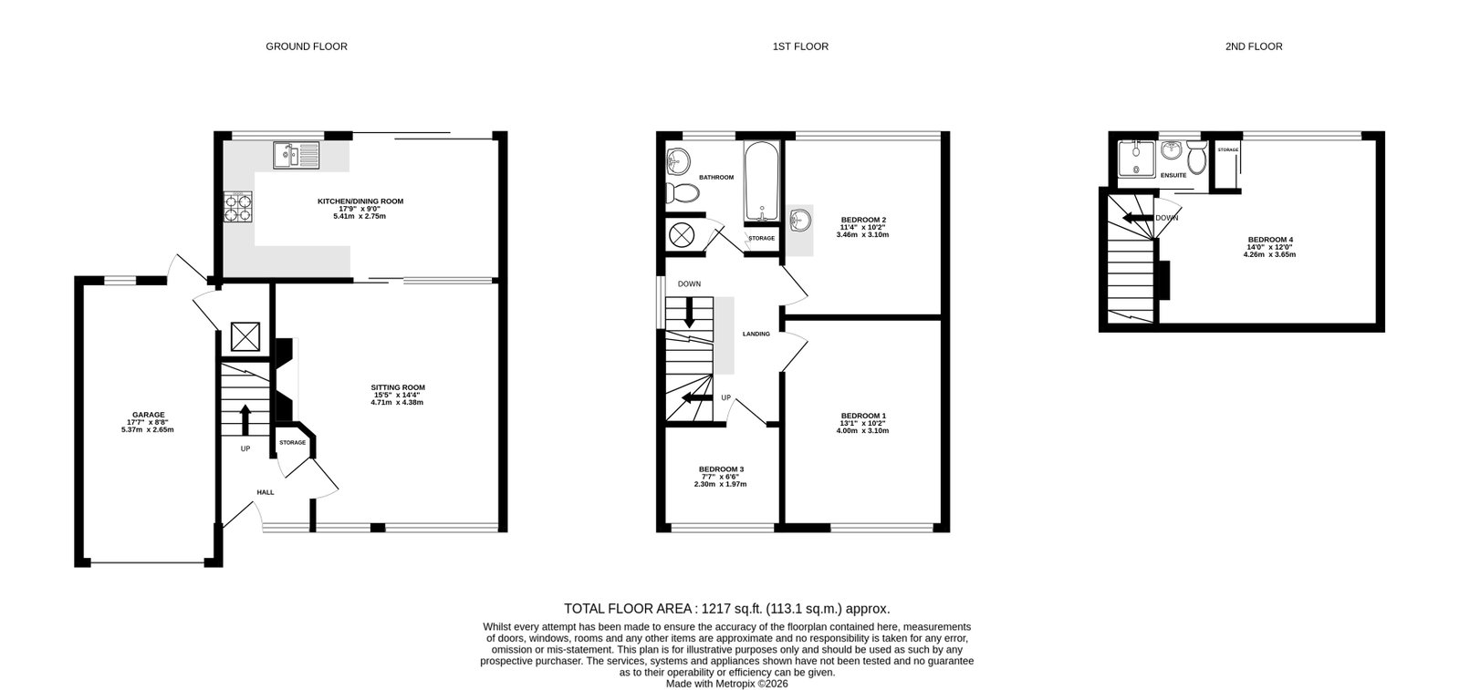 119, Hampton Dene Road, Hereford floorplan