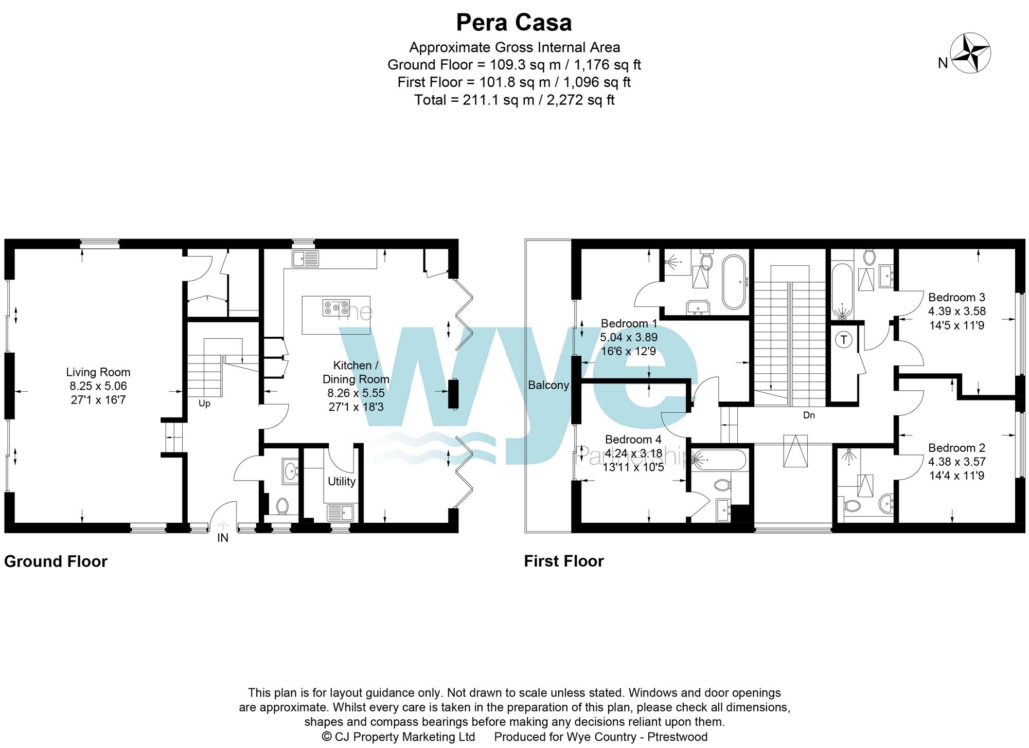 Pera Casa Nags Head Lane, Great Missenden floorplan