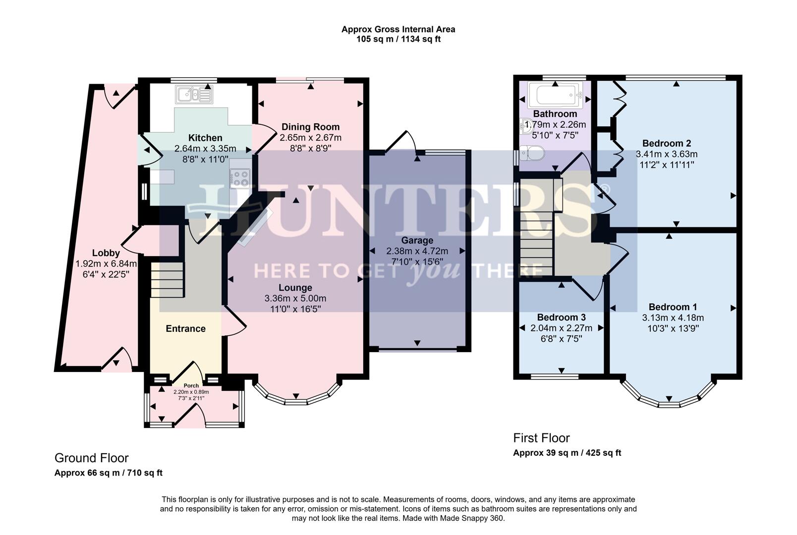 34, Carlton Drive, Wigston floorplan
