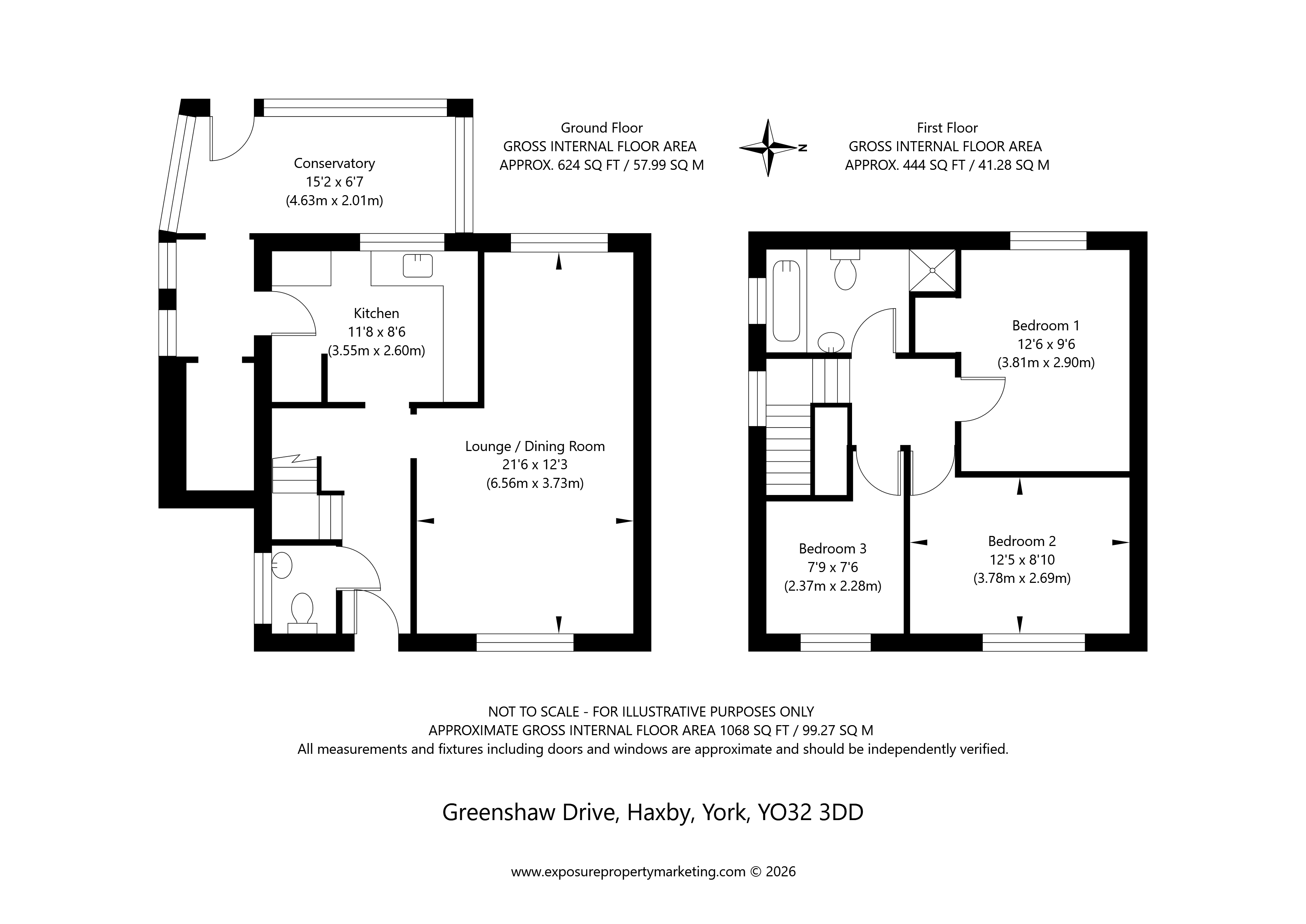 1, Greenshaw Drive, York floorplan