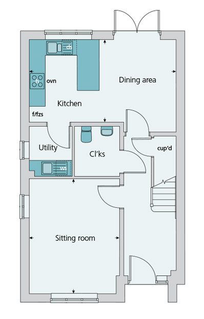 3 Bedrooms Semi-detached house for sale in 