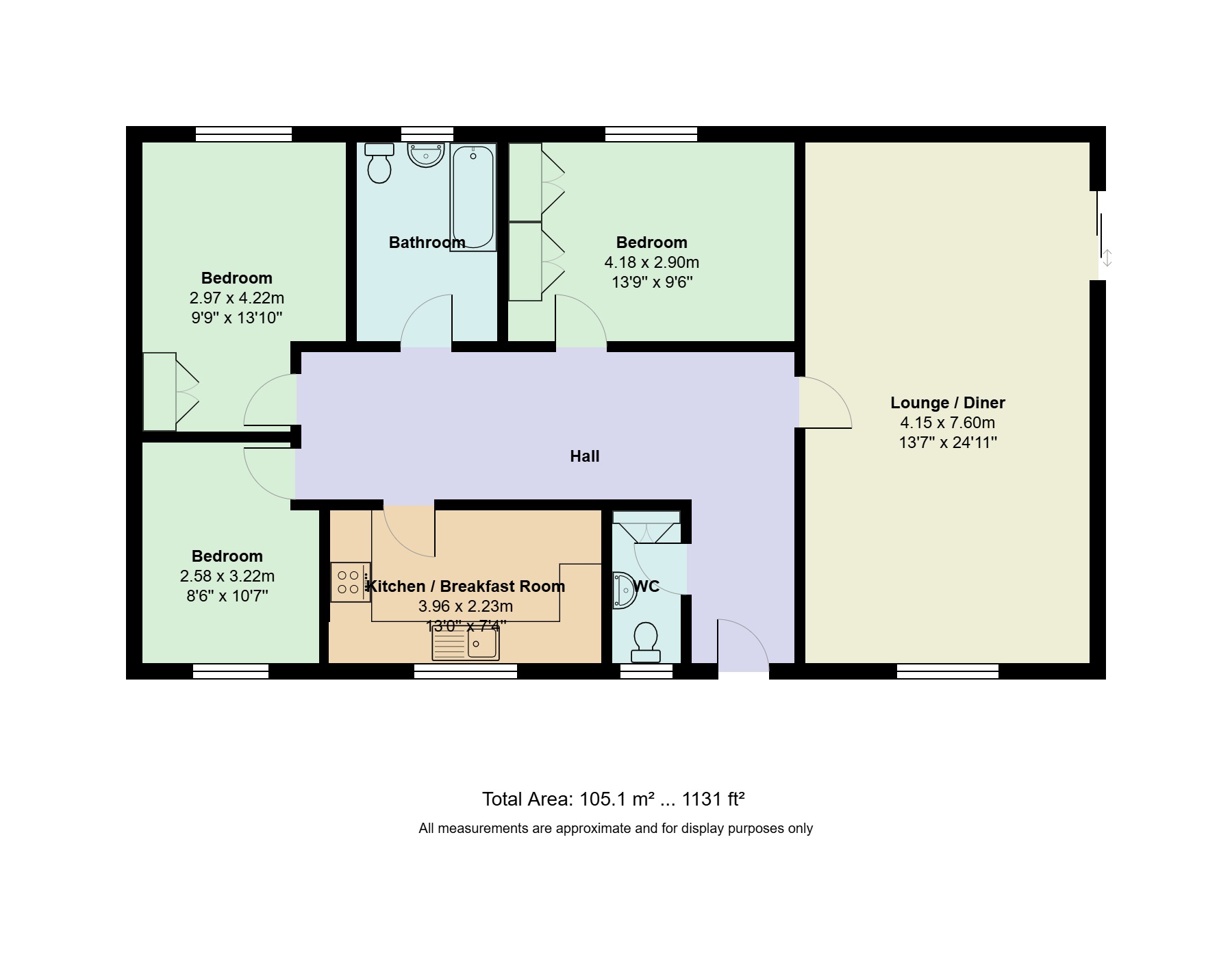 200B, Perne Road, Cambridge floorplan