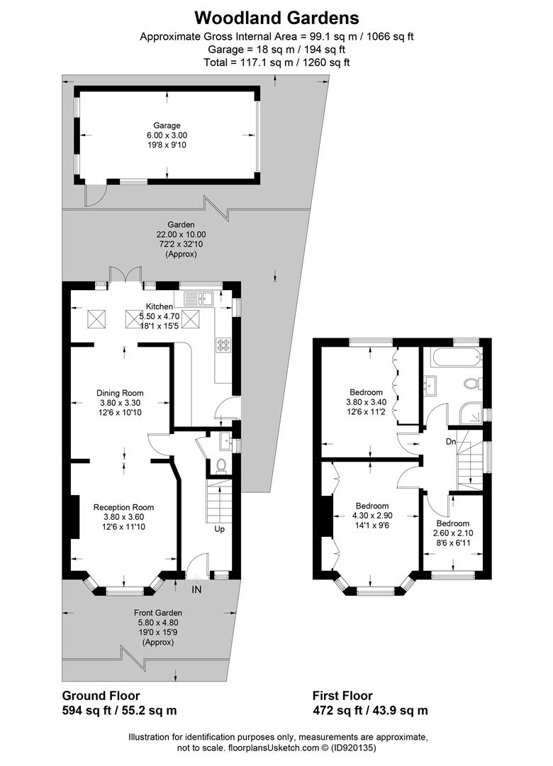 Woodland Gardens, Isleworth TW7, 3 bedroom semidetached house for sale