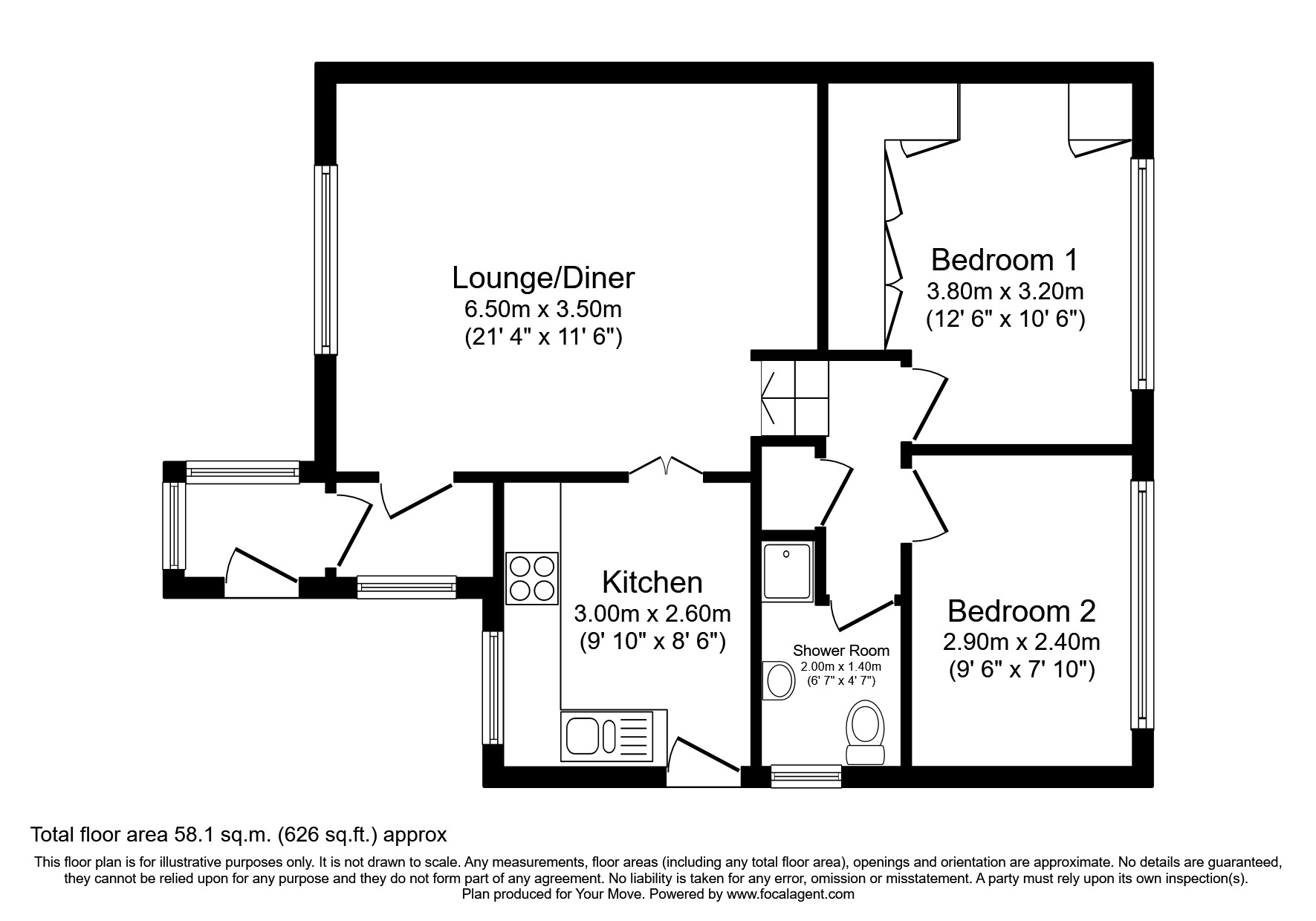Hurstwood, Chatham, Kent ME5, 2 bedroom bungalow for sale 64104382
