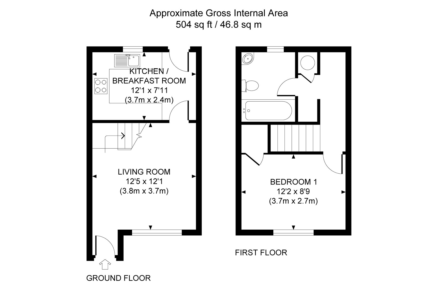 1 Bedrooms Terraced house for sale in Knaphill, Woking, Surrey GU21