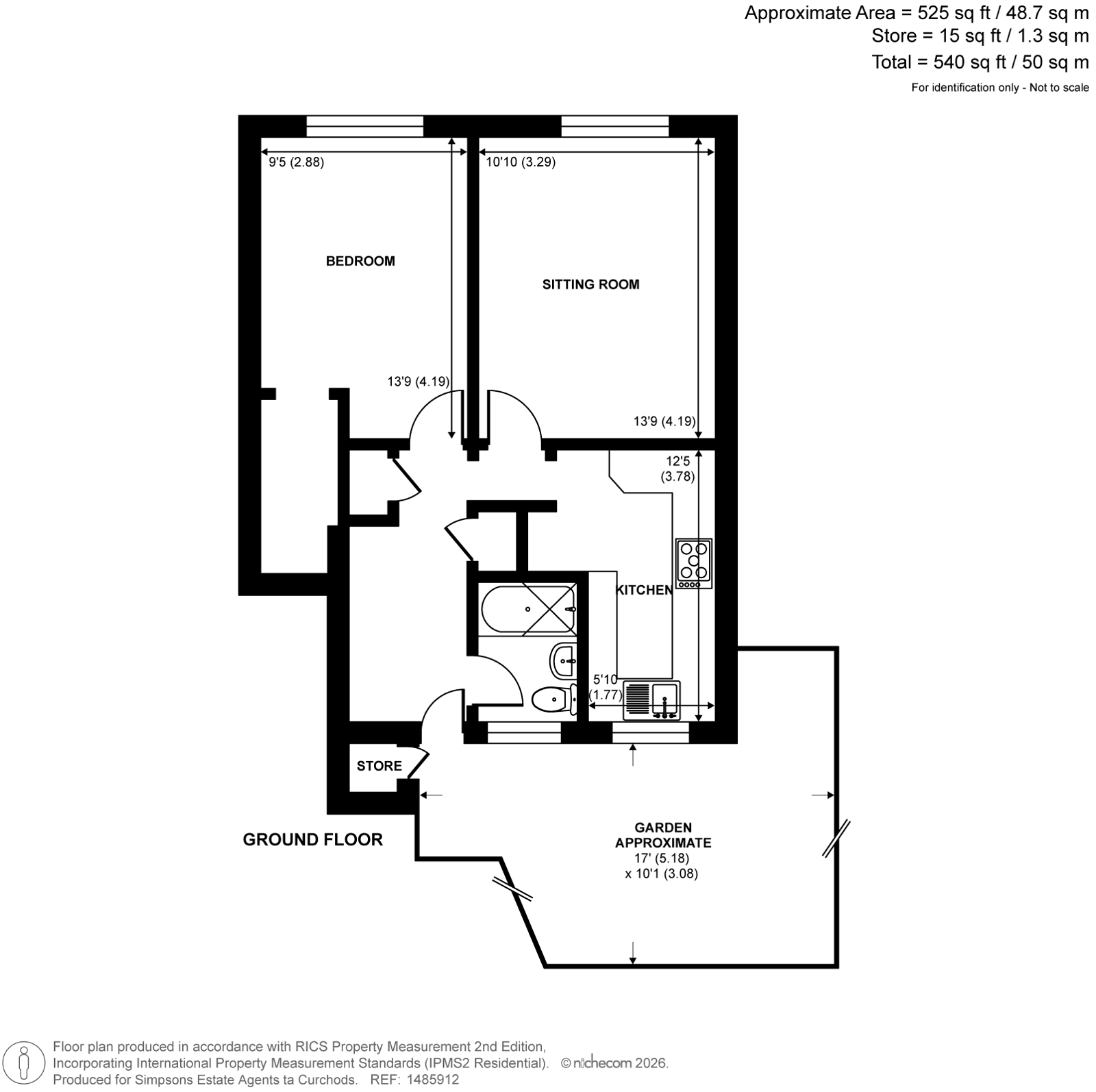 Flat 10, Brooklands Court,, Westfield Parade, New Haw floorplan