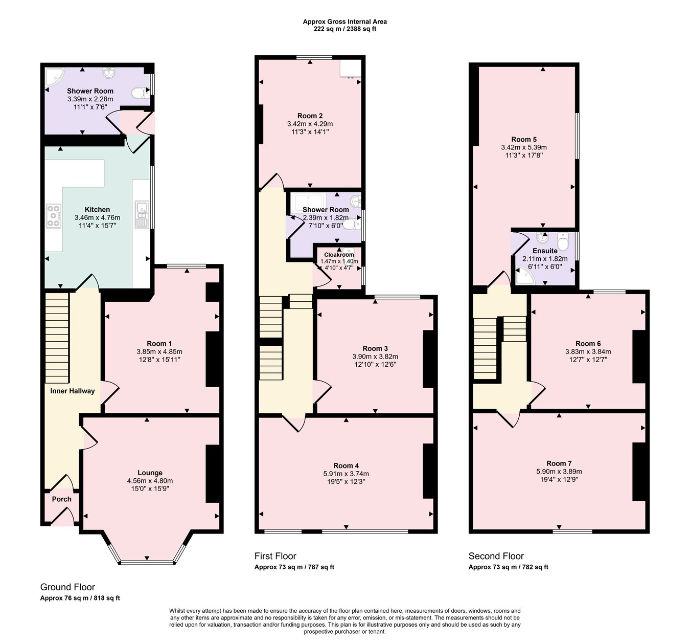 134, Constitution Hill, Swansea floorplan