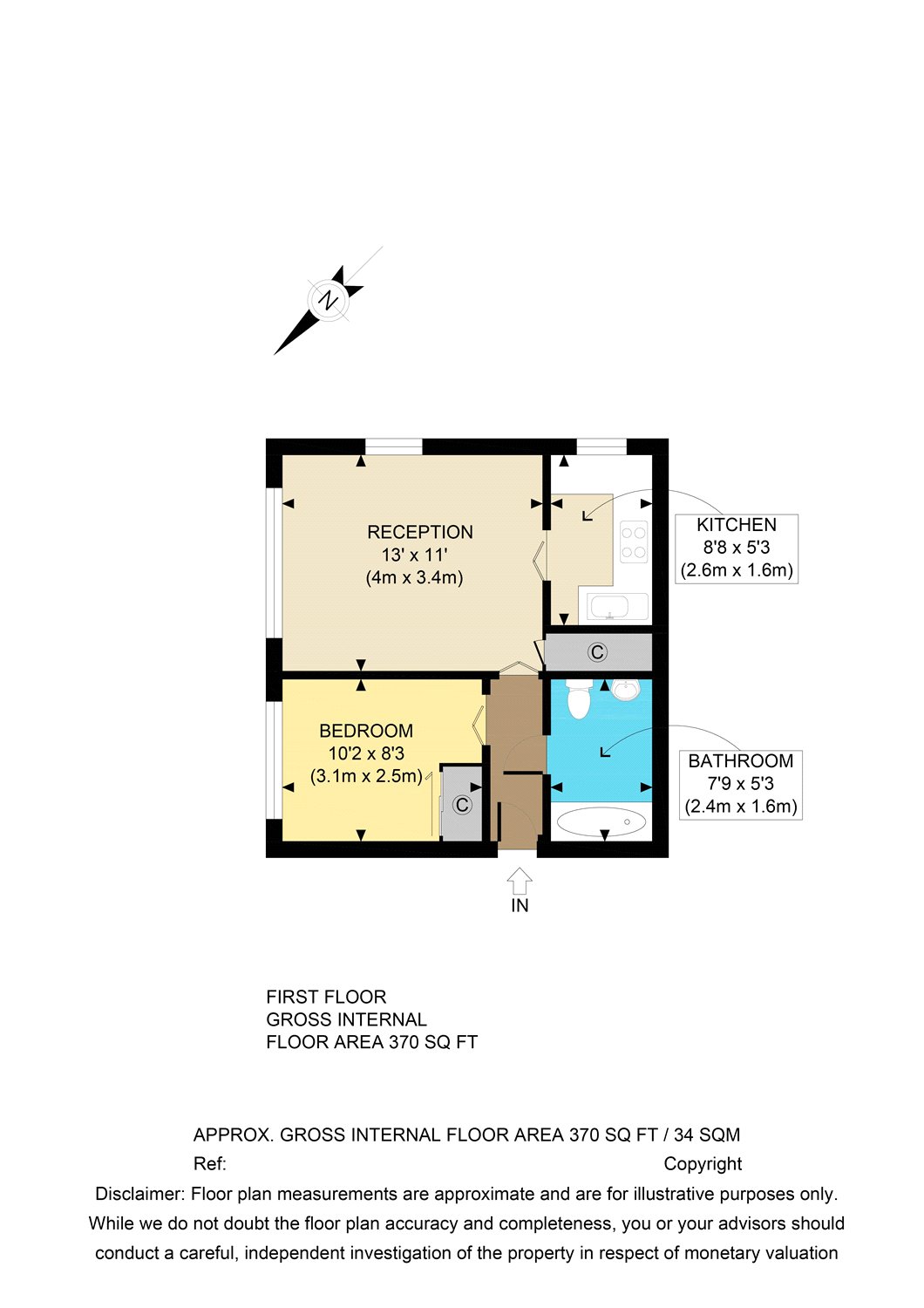 1 Bedrooms Flat to rent in Friars Mead, London E14