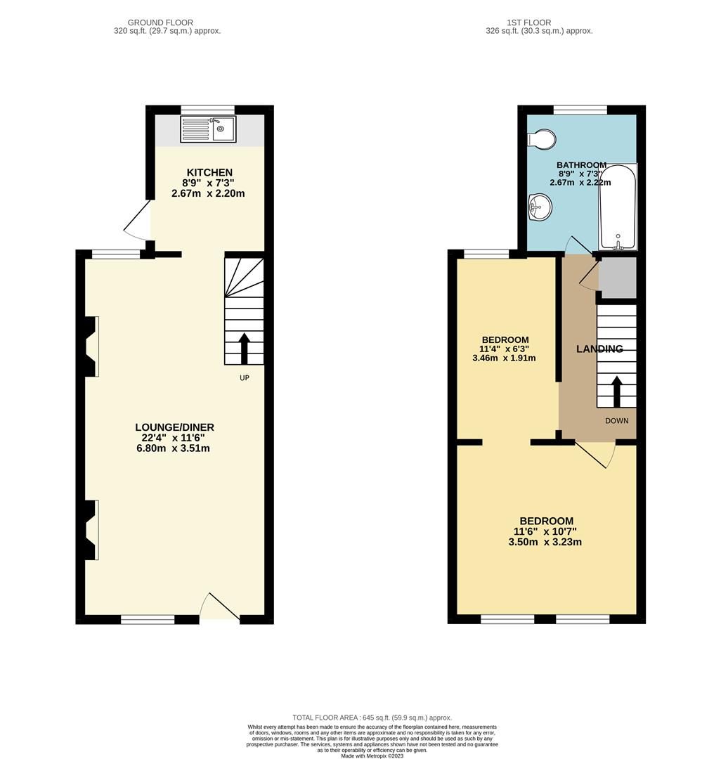 Worlds End Lane, Chelsfield, Orpington BR6, 2 bedroom terraced house
