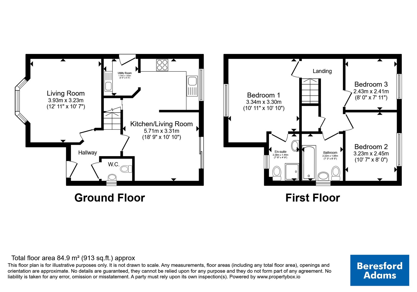 3, Alyn Road, Wrecsam floorplan