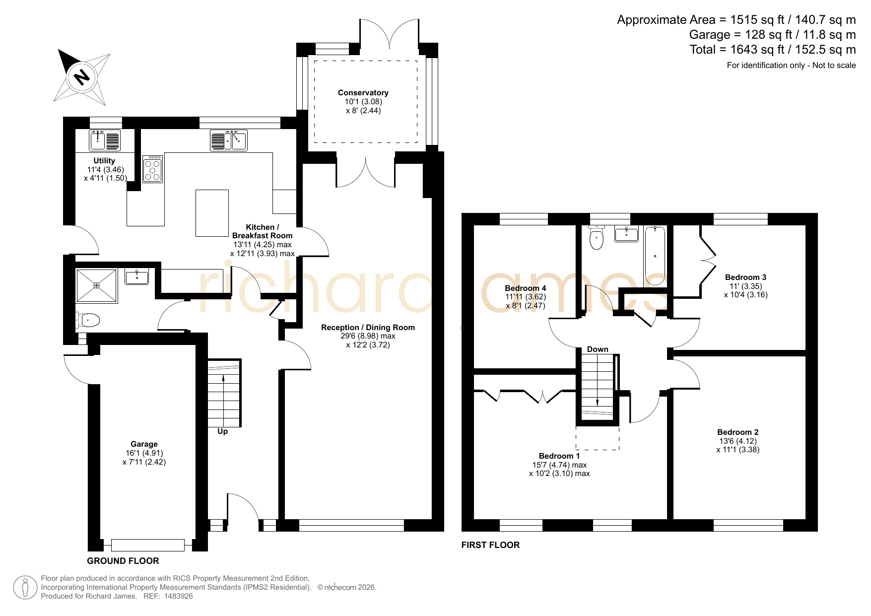 5, Wyvern Close, Swindon floorplan