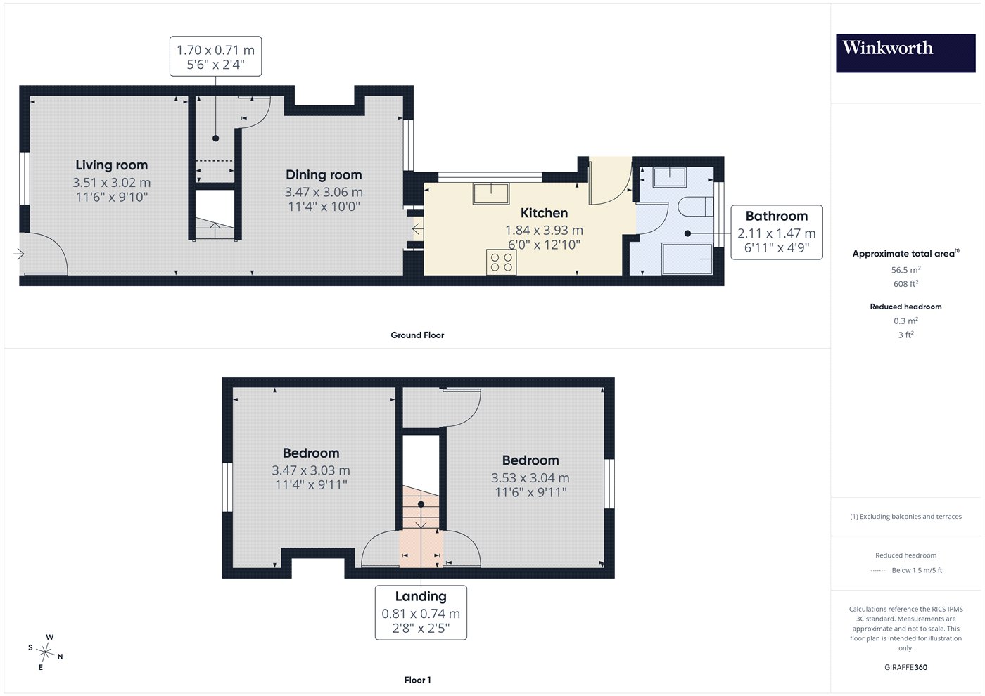53, Upper Crown Street, Berkshire floorplan