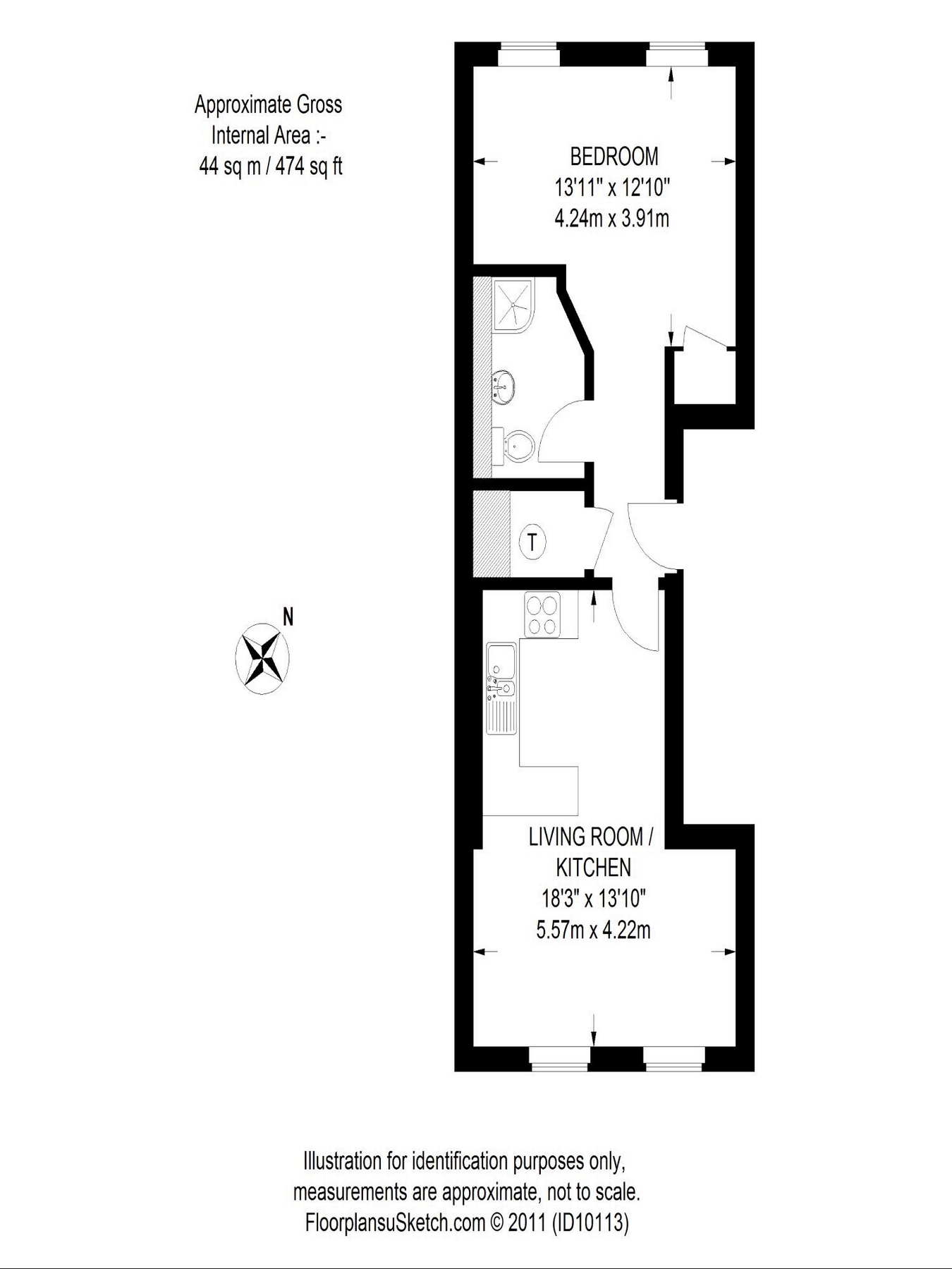 1 Bedrooms Flat to rent in Clarence Walk, St. Georges Place, Cheltenham GL50