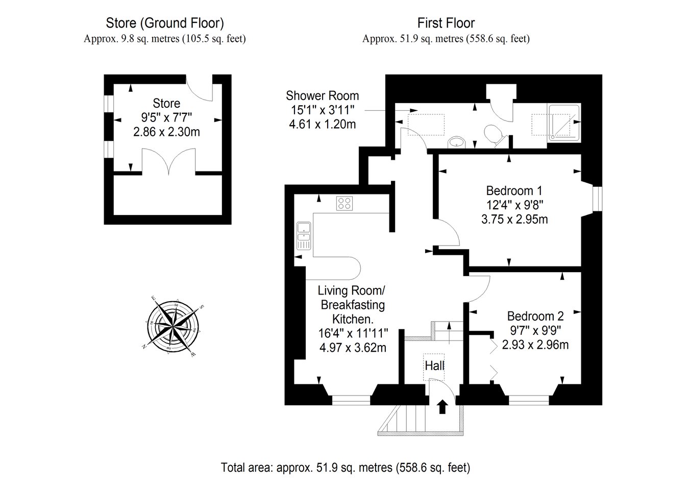 Rocklands. 11, High Street, Elie floorplan