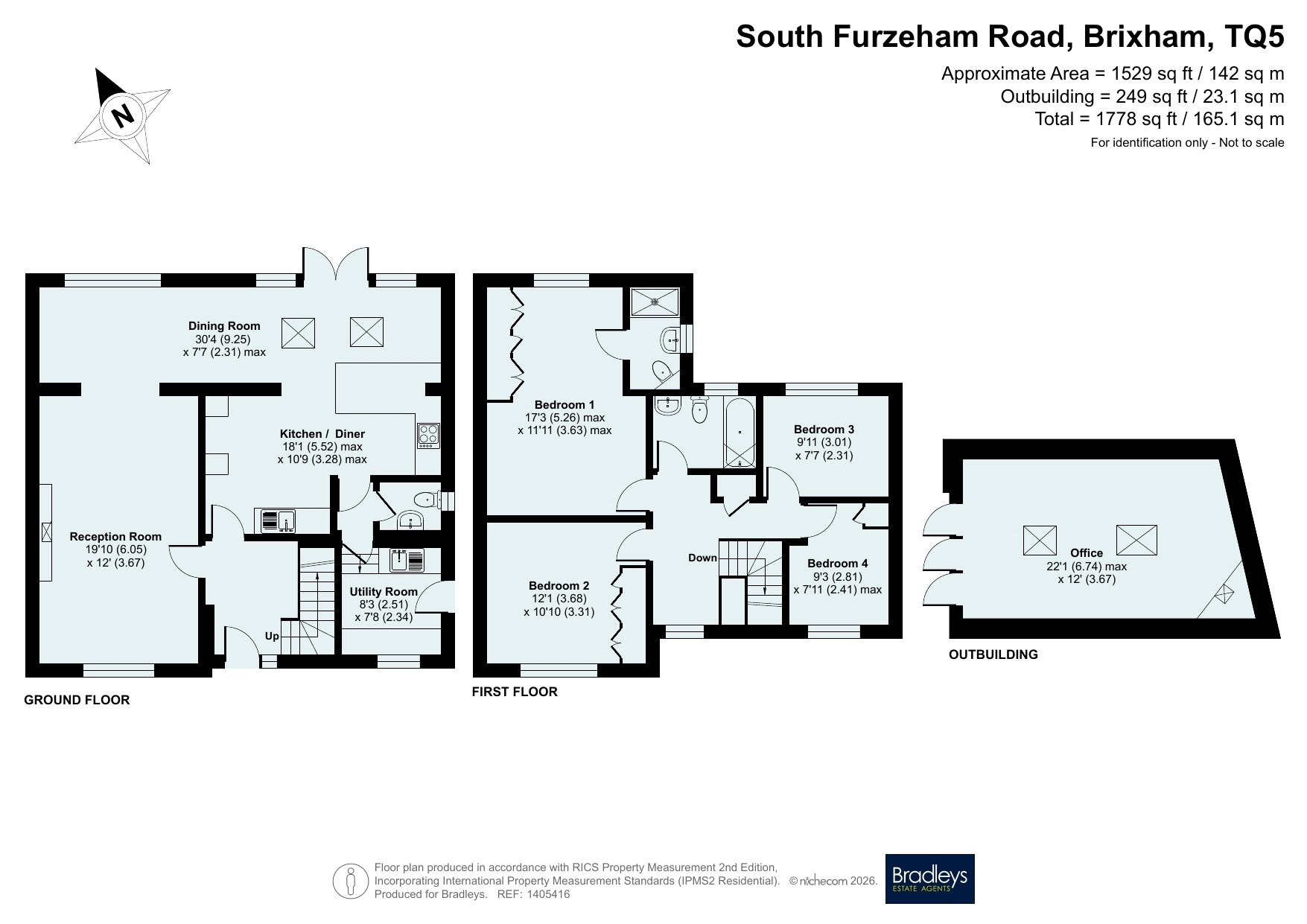 73, South Furzeham Road, Devon floorplan