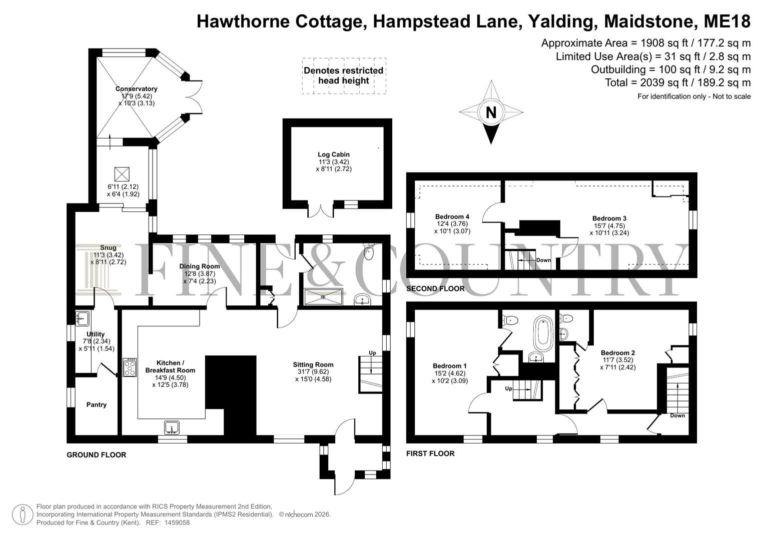 Hawthorne Cottage, Hampstead Lane, Maidstone floorplan