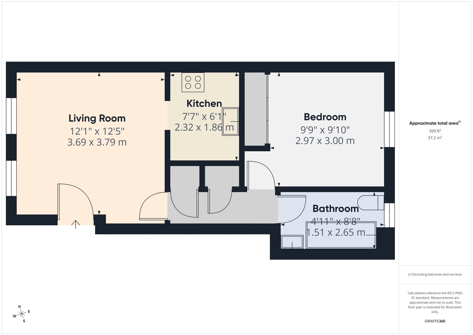 Flat 1, 87 Victoria Street, Gloucester floorplan
