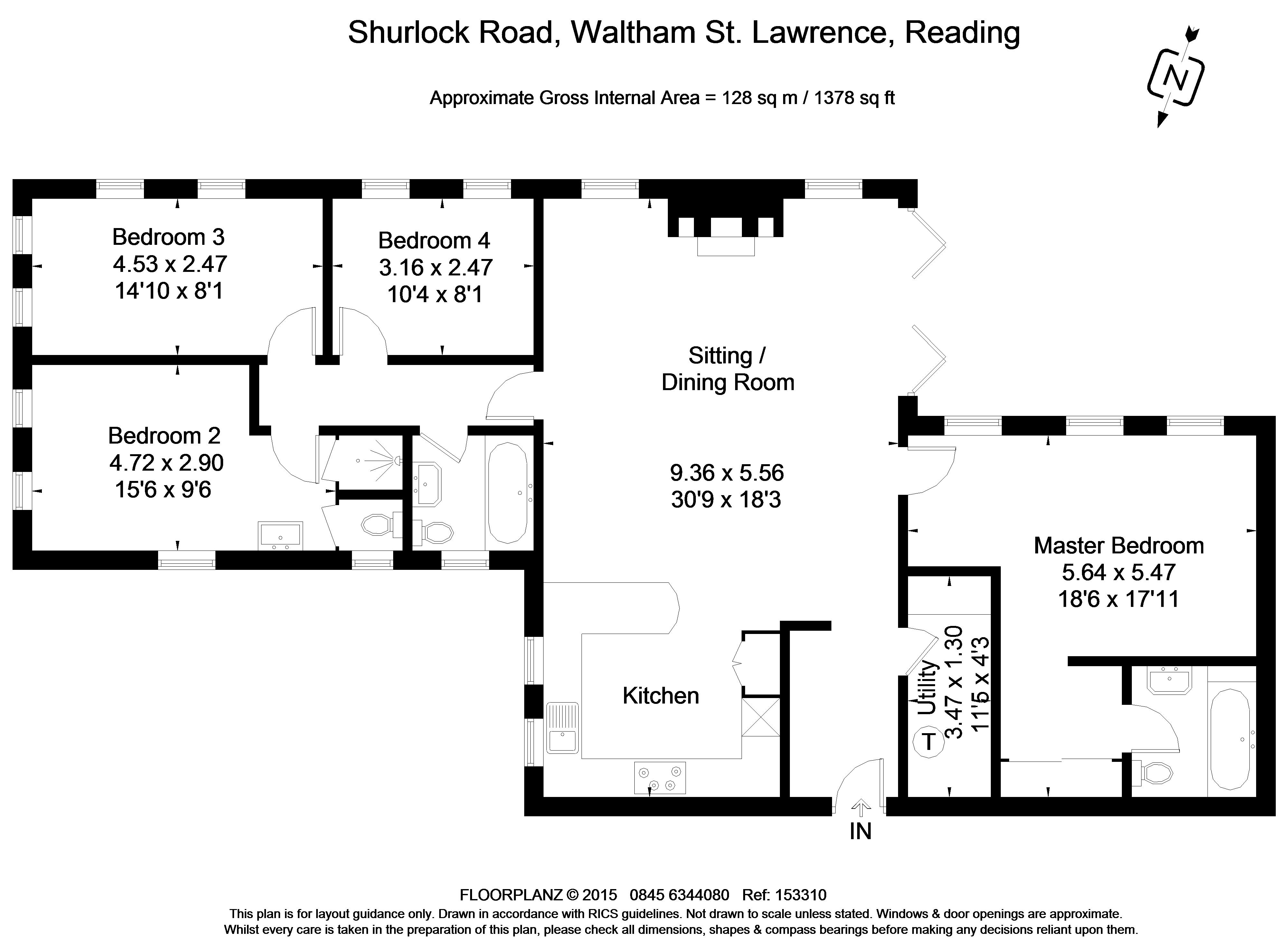 4 Bedrooms Bungalow to rent in Shurlock Road, Waltham St. Lawrence, Reading RG10