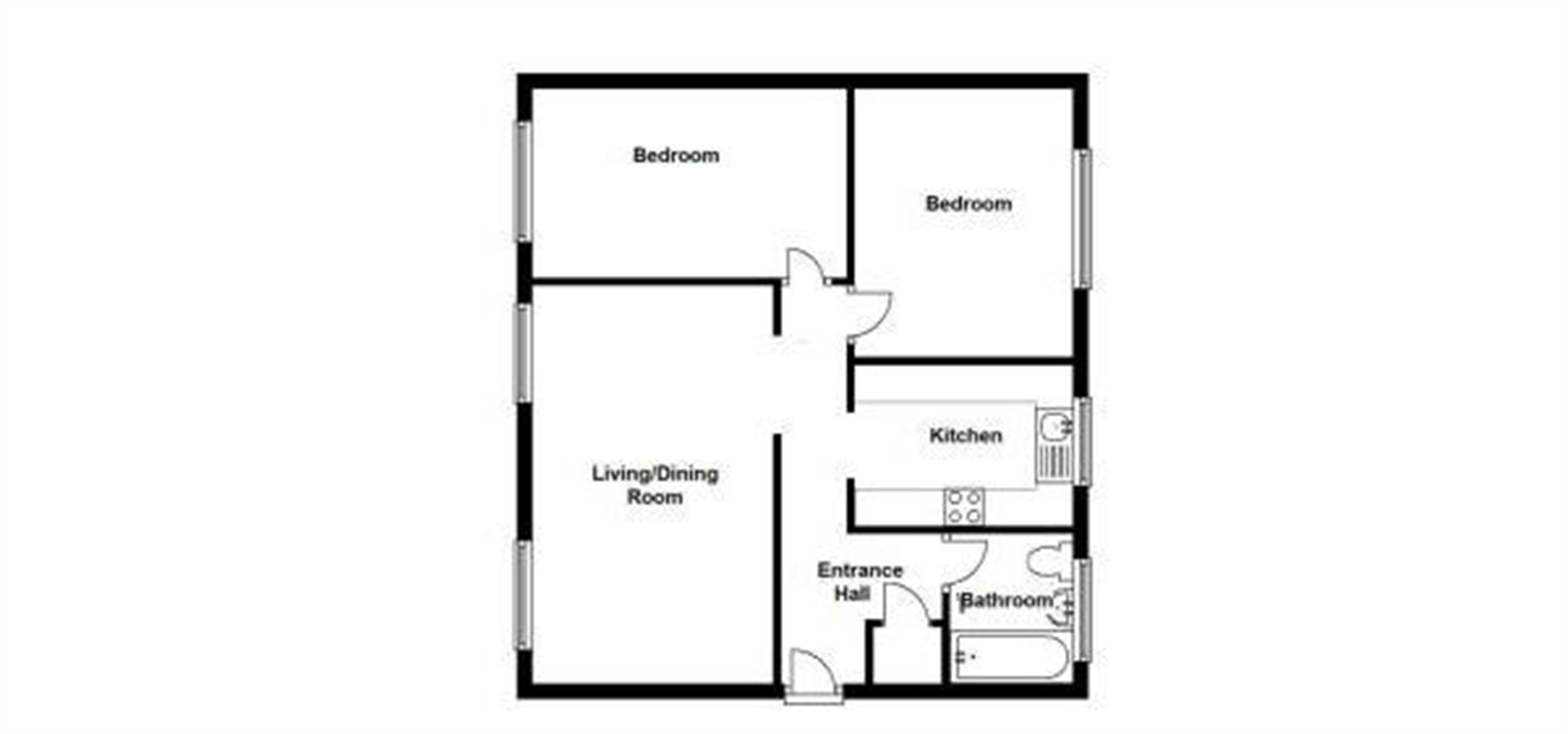 2 Bedrooms Flat for sale in The Elms Burghley Close, Stevenage, Hertfordshire SG2