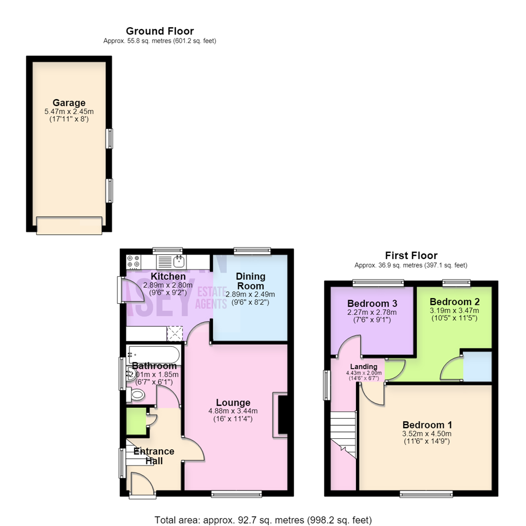 9, Yew Tree Avenue, Chorley floorplan
