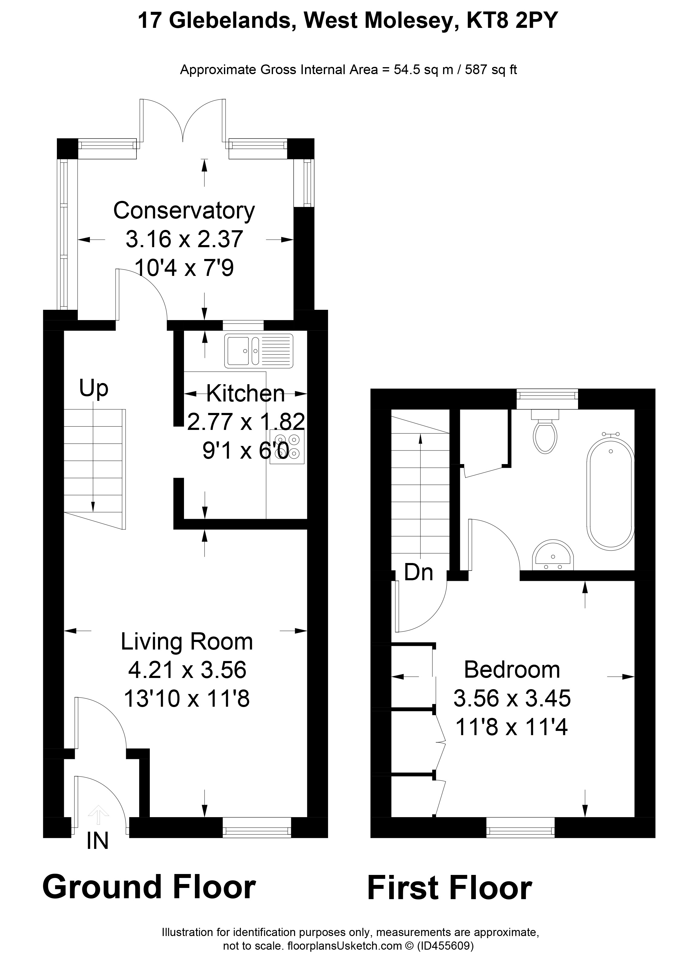 1 Bedrooms Terraced house for sale in Glebelands, West Molesey KT8