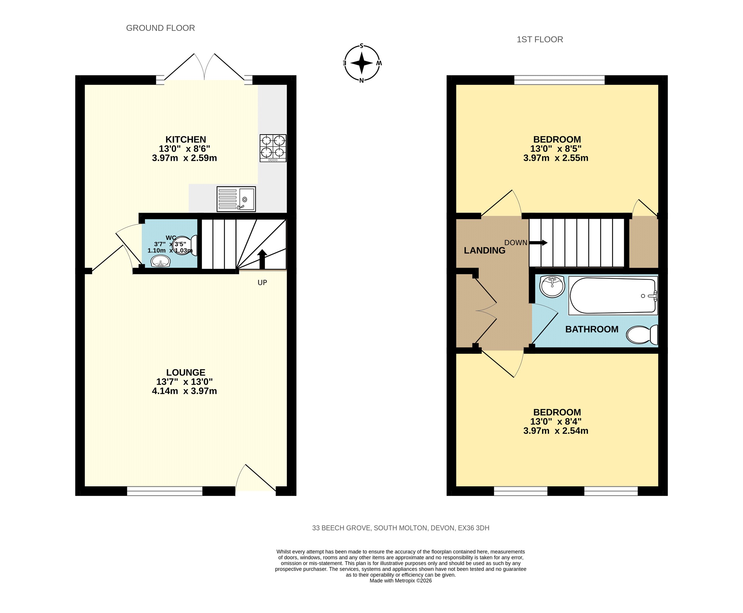 33, Beech Grove, Devon floorplan
