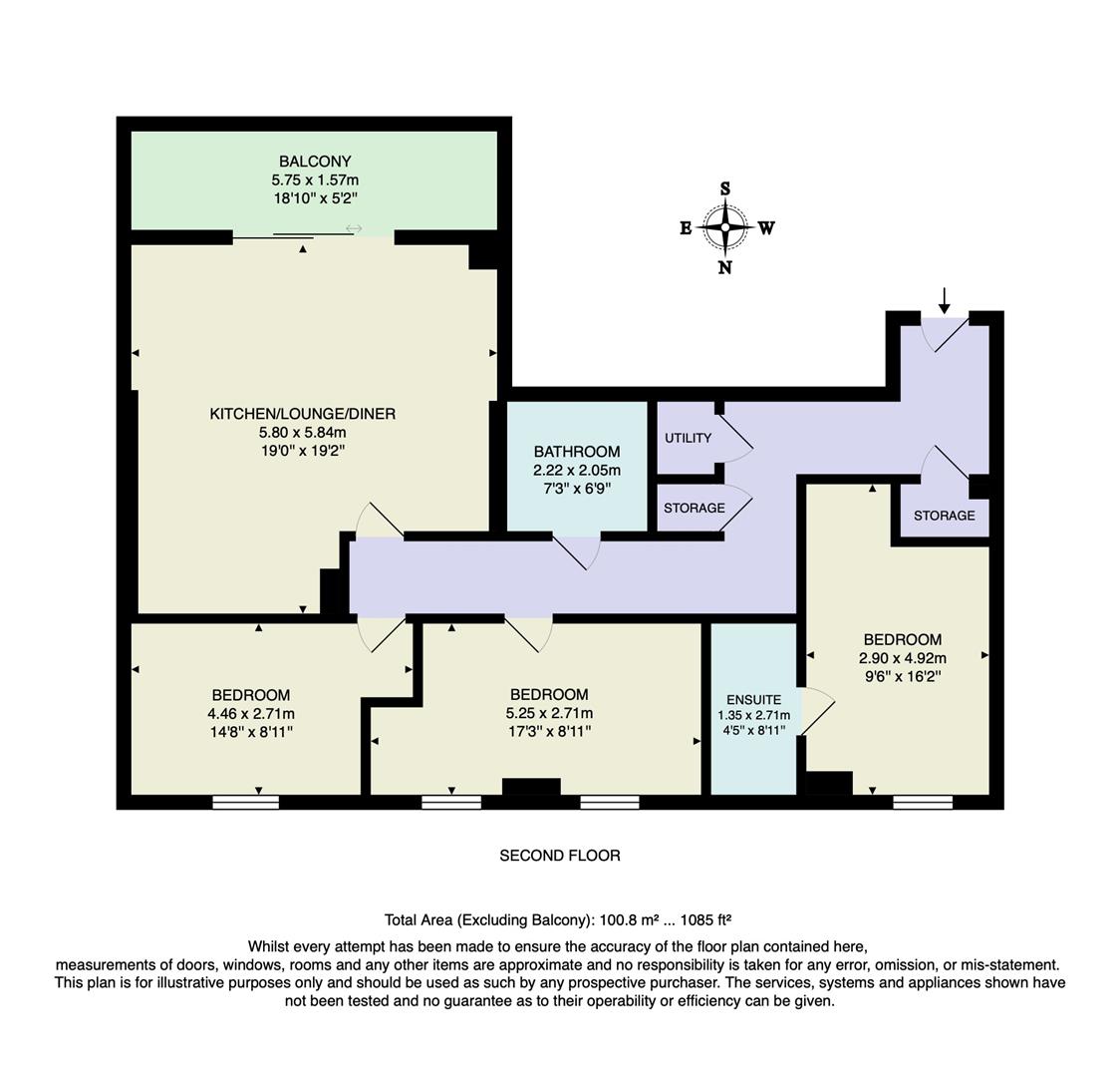 8 Eclipse Apartments, 1, Hoffmans Road, Walthamstow floorplan