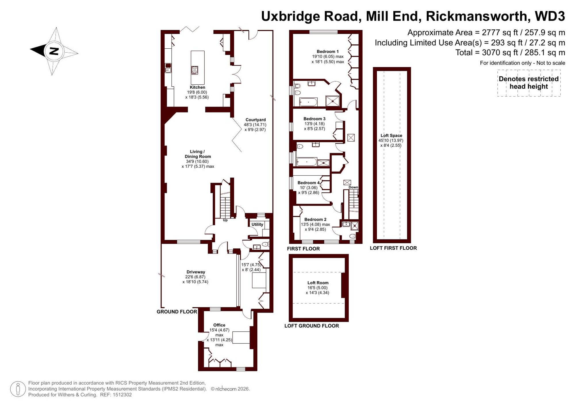 333a Uxbridge Road, Rickmansworth floorplan