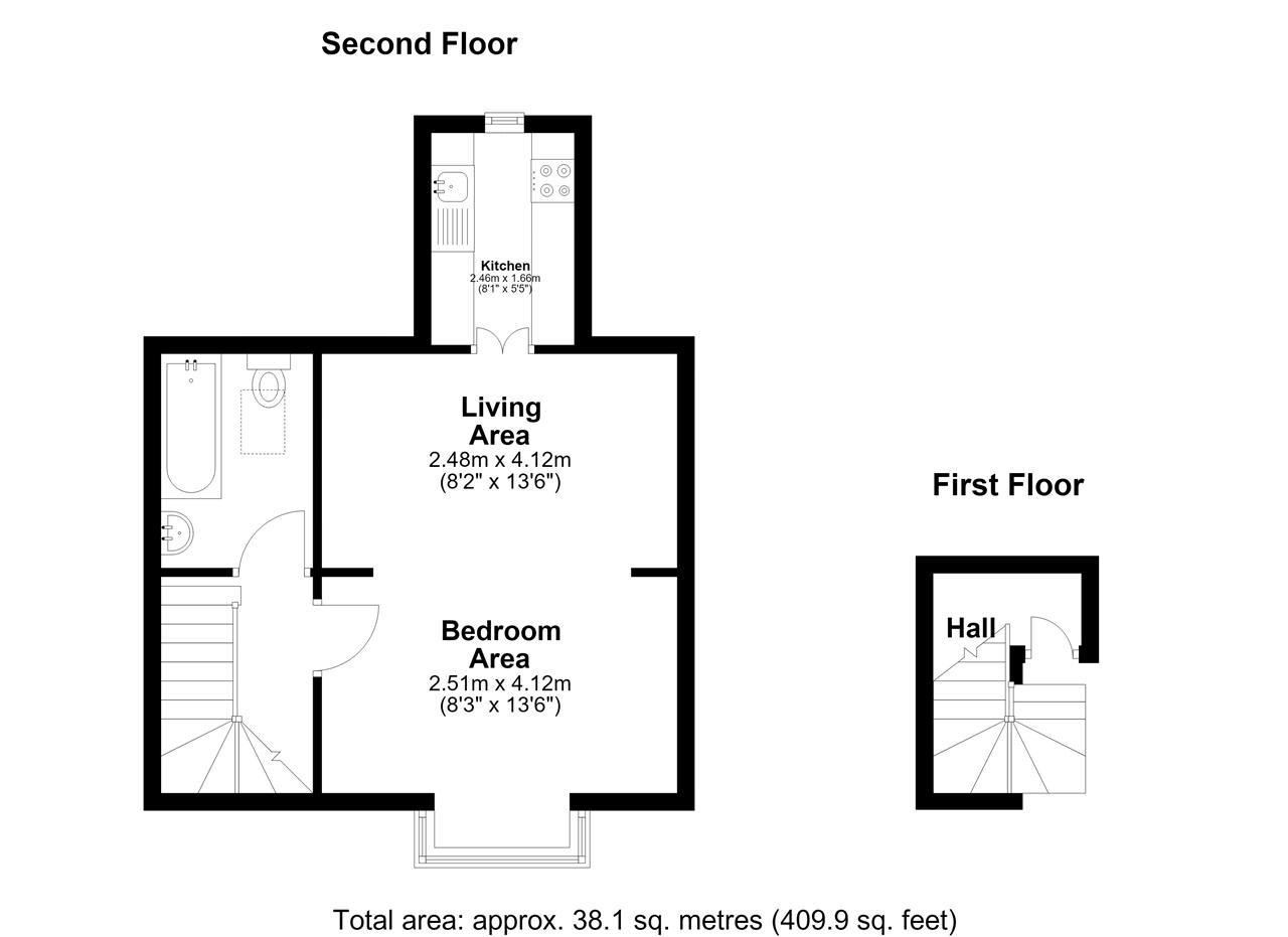 Flat 5, 8, St Georges Road, Bedford floorplan