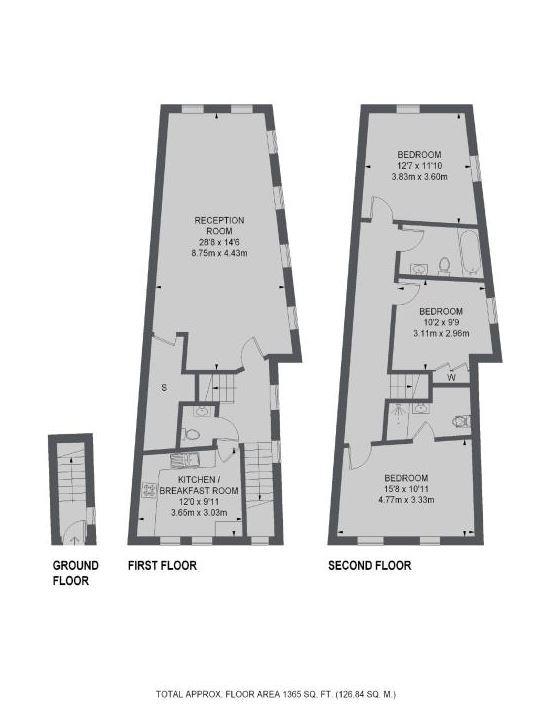 Flat 2 Clearview House,, 12 Upper Sunbury Road, Hampton floorplan