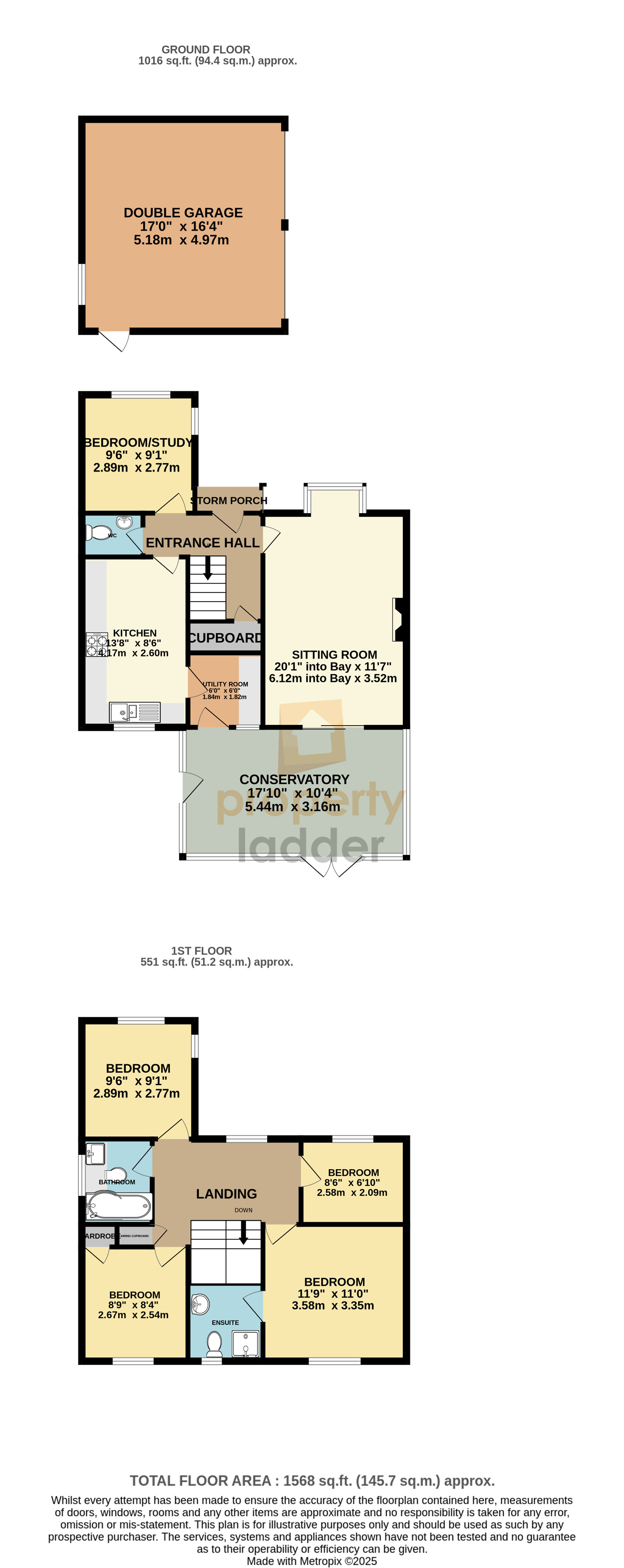 10, Honeysuckle Close, North Walsham floorplan