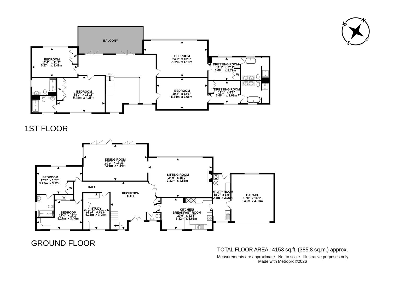 Lindis Mere, Dorking Road, Walton On The Hill floorplan