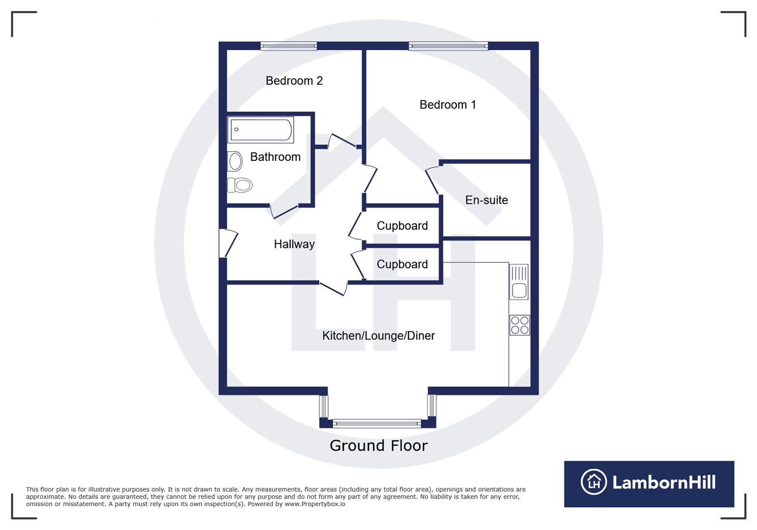 Flat 16, 48, Bramling Way, Gillingham floorplan